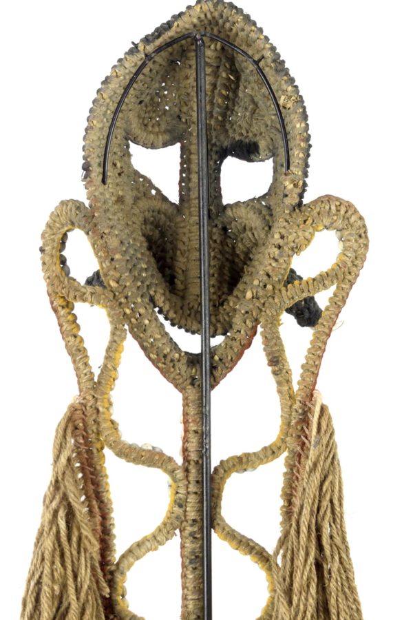 Masque et plastron tressé Baba Abelam (détail dos)