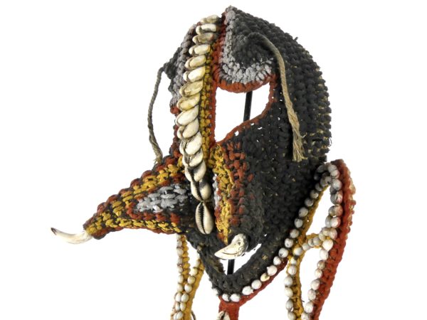 Masque et plastron tressé Baba Abelam (détail)