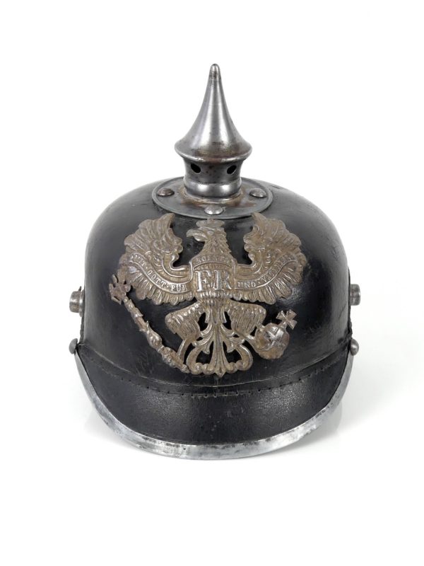 Casque à pointe Prussien en cuir