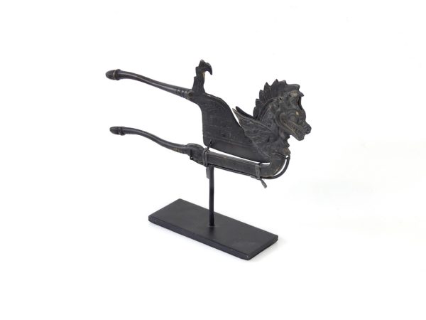 Ancien coupe bétel dragon en bronze (3/4)