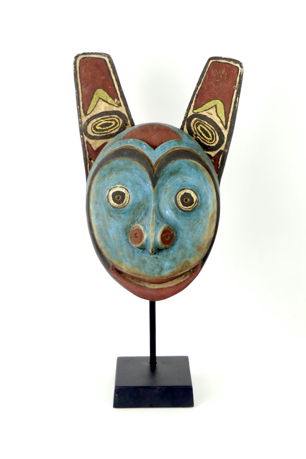 Masque Ours Tlingit bleu (face)