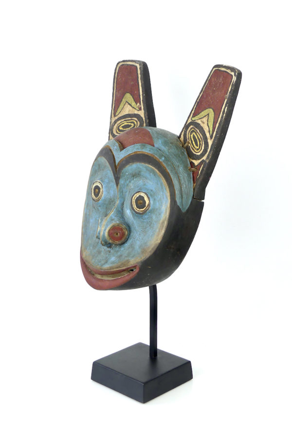 Masque Ours Tlingit bleu (3/4-2)