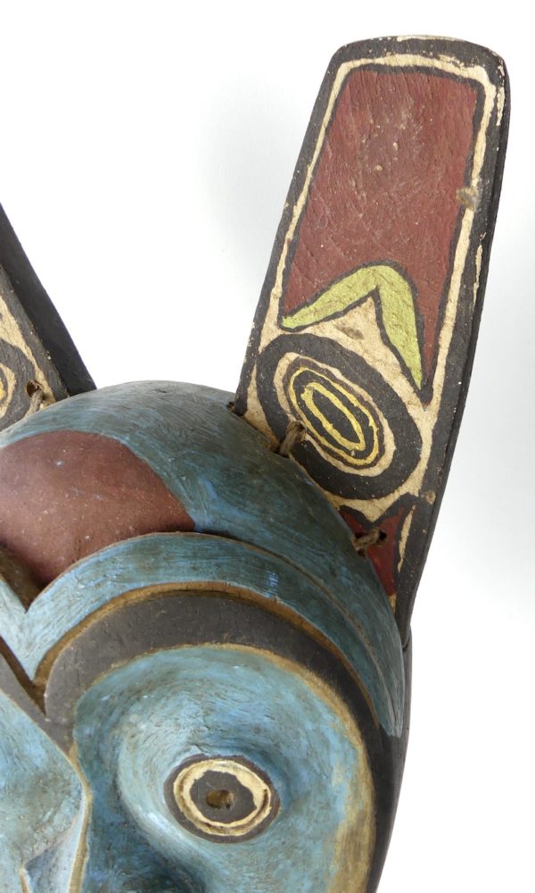 Masque Ours Tlingit bleu (détail)