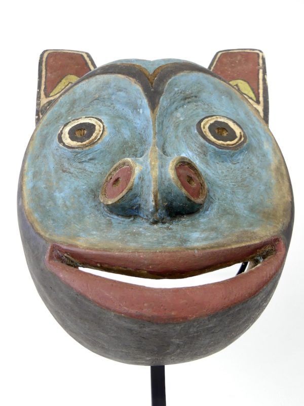 Masque Ours Tlingit bleu (dessous)