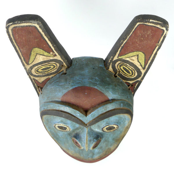 Masque Ours Tlingit bleu (dessus)
