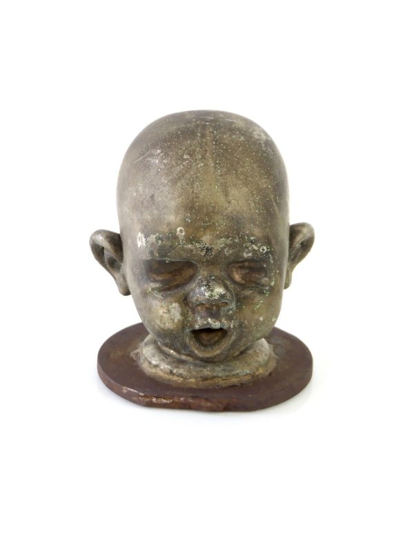 Matrice tête de poupée en bronze (face)