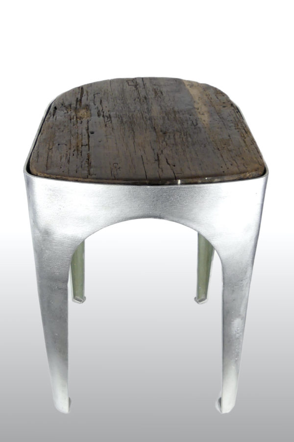 Tabouret industriel d’atelier (dessus derrière)