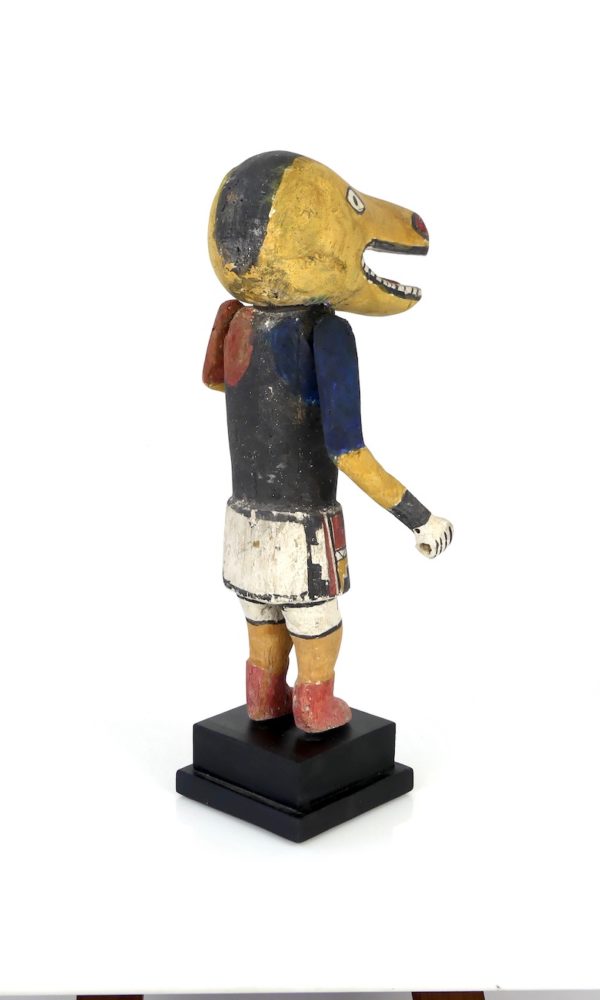 Poupée Kachina jaune Hopi (3/4 dos)