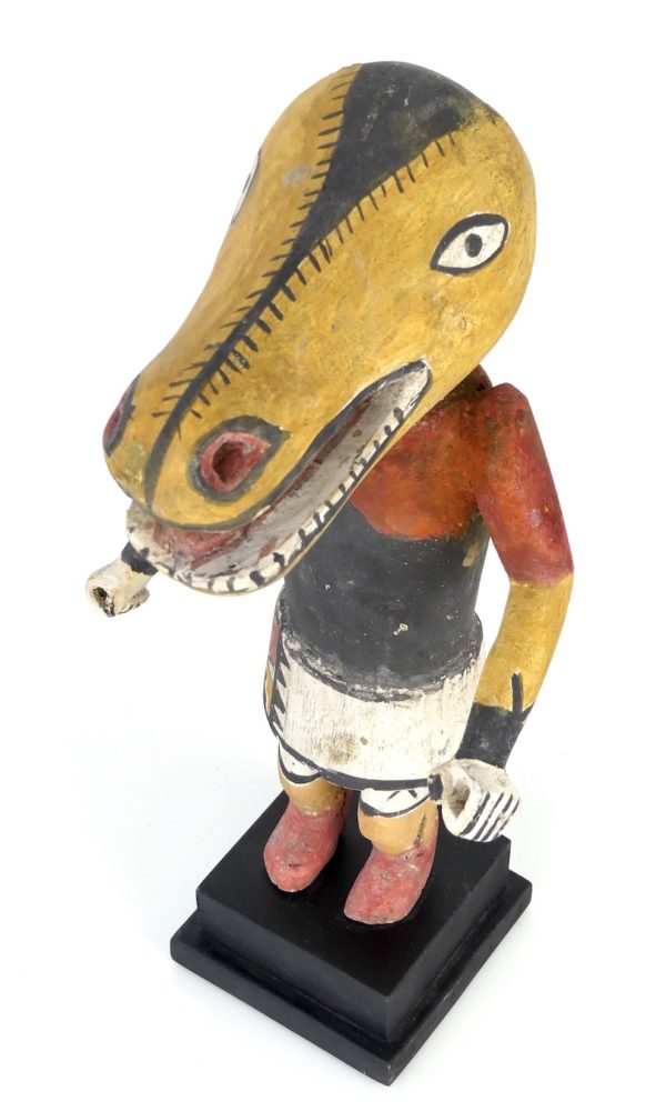 Poupée Kachina jaune Hopi (dessus 3/4)