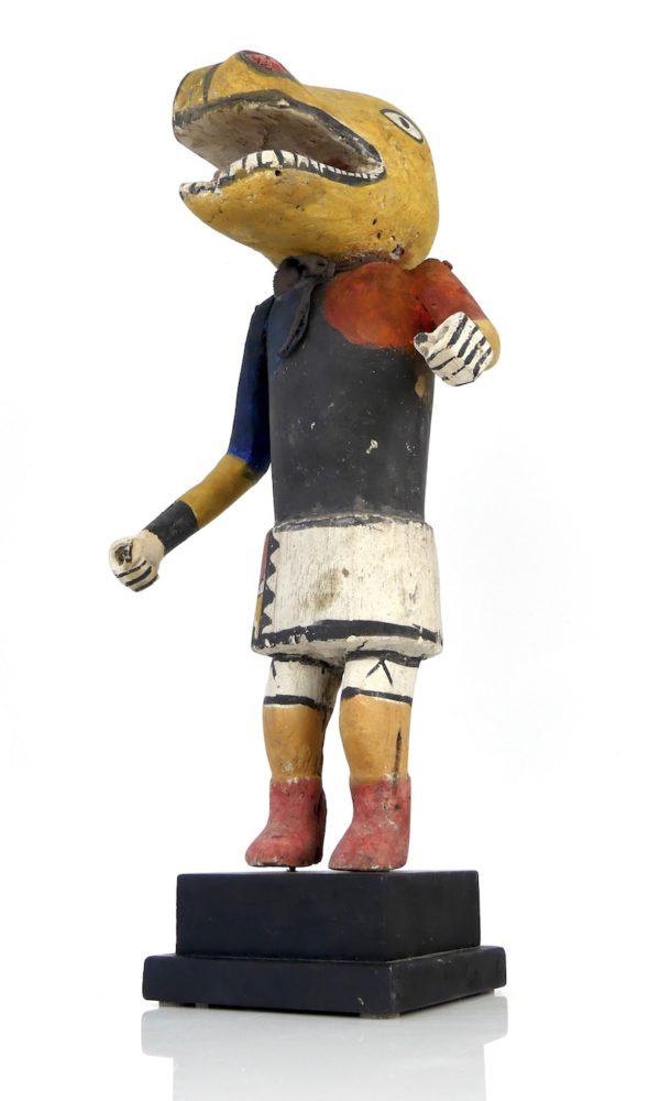 Poupée Kachina jaune Hopi (dessous 3/4)