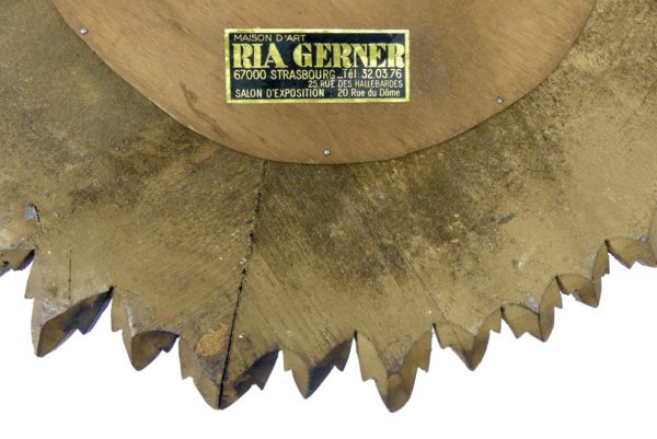 Miroir baroque Ria Gerner (détail étiquette)