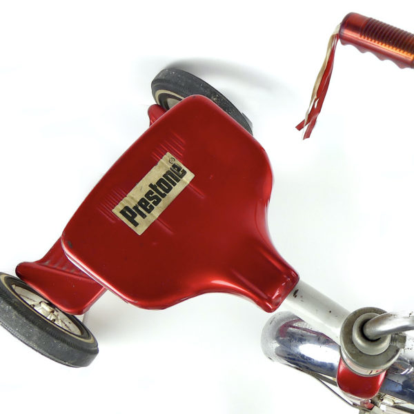 Tricycle Junior AMF rouge et blanc USA (dessus)