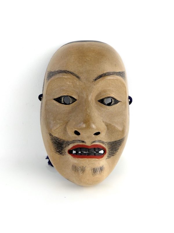 Masque Ayakashi en bois (face)