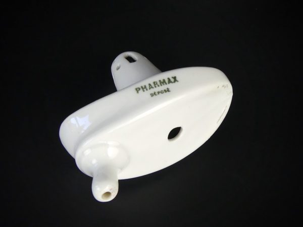 Canule vaginale en porcelaine PHARMAX (profil 3/4)