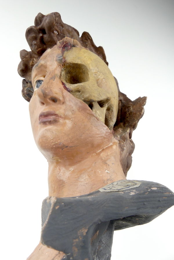 Écorché tête de David en résine (3/4 détail)