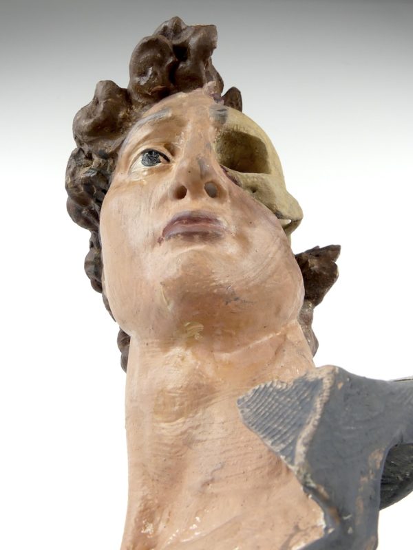 Écorché tête de David en résine (face détail)