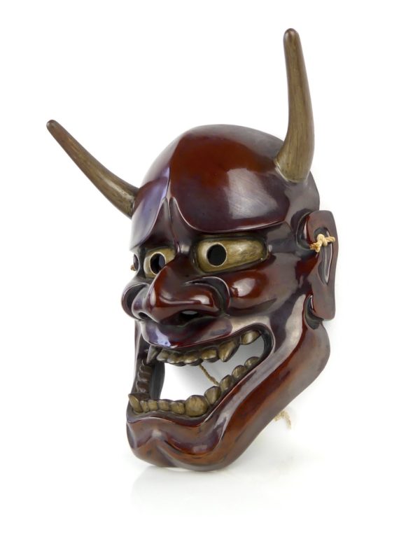 Masque Hannya en bois (3/4-2)