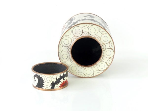 Pot en cloisonné Ouzbek (ouvert face)