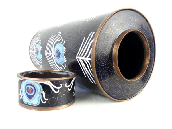 Pot en cloisonné Peacock (3/4)