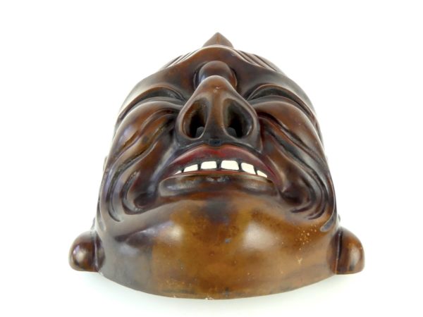 Masque de Gigaku de Baramon (dessous)