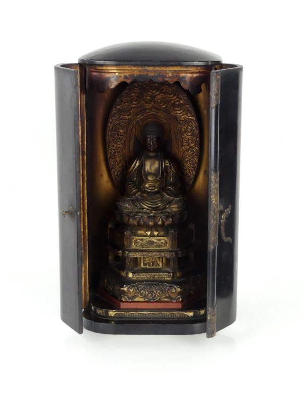 Butsudan Bouddha Amida (entrouvert)