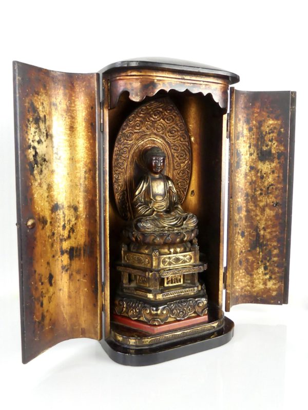 Butsudan Bouddha Amida (ouvert 3/4)