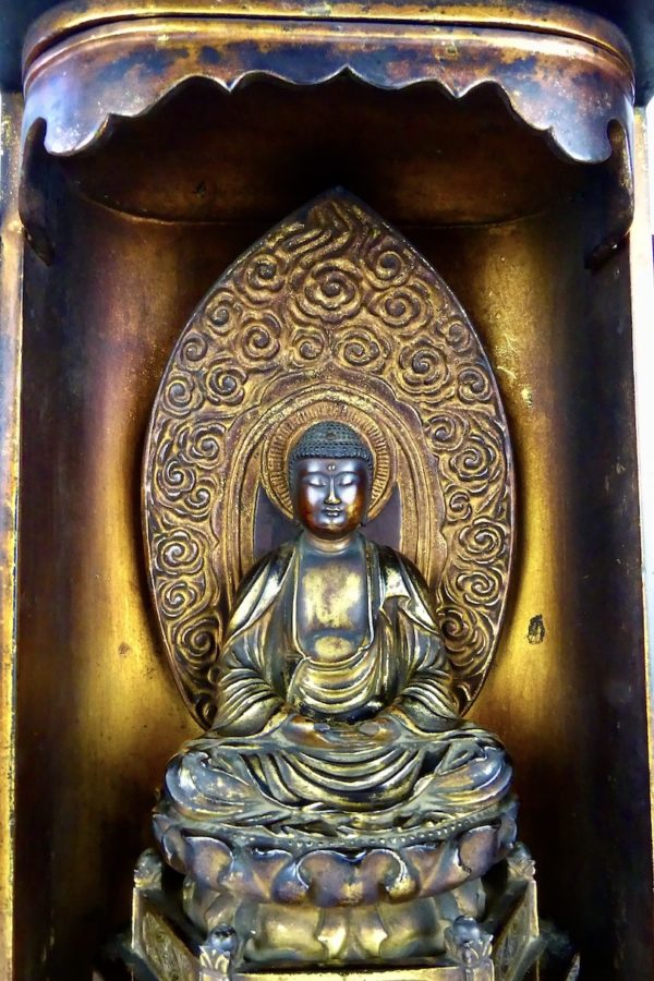 Butsudan Bouddha Amida (détail)