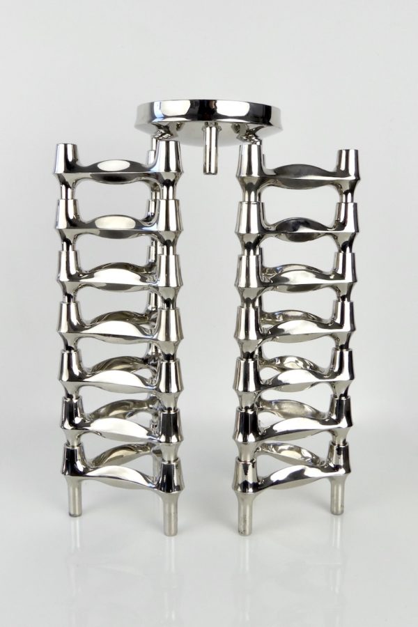 Set de 14 bougeoirs Fritz Nagel et coupelle (piles)