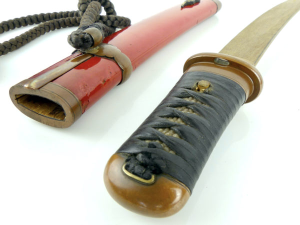 Tanto de samouraï ancien (détail saya tsuka)