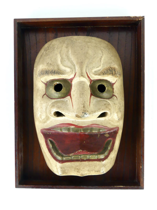 Vieux masque Kurohige dieu dragon (face Menbako)