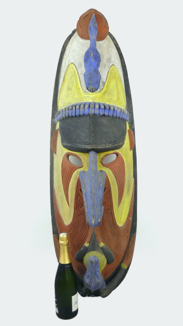 Grand masque monumental Papou polychrome (proportions