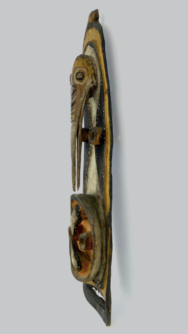 Masque de pignon Garra en bois de fer (3/4)