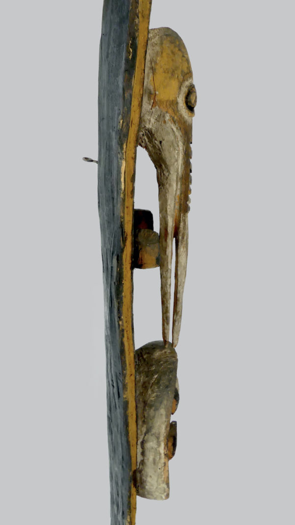 Masque de pignon Garra en bois de fer (profil)