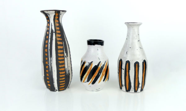 Trois vases Livia Gorka en faïence (face 2)