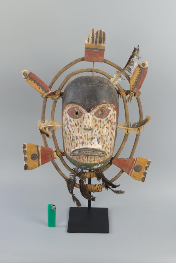 Masque anthropomorphe Esprit aux 2 poissons 2