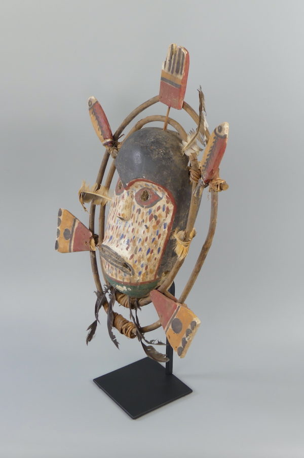 Masque anthropomorphe Esprit aux 2 poissons (3/4-2)