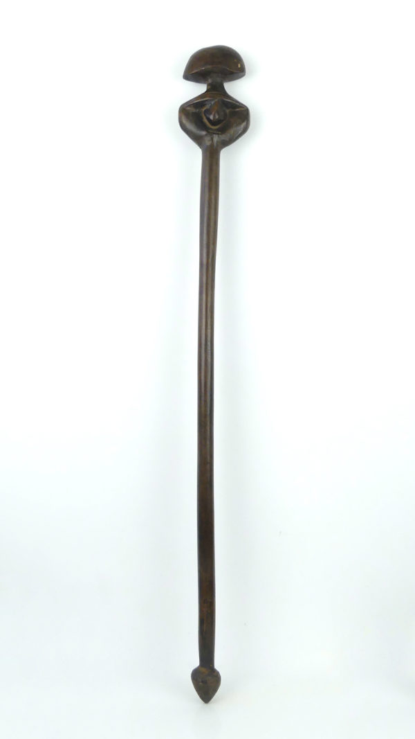 Massue Janus en bois Vanuatu (face)