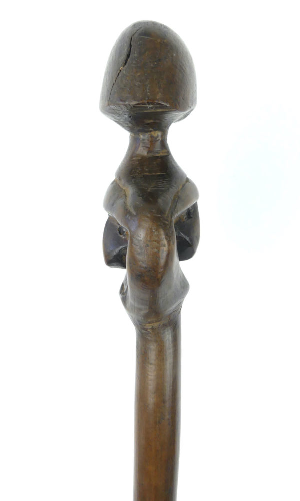 Massue Janus en bois Vanuatu (profil)