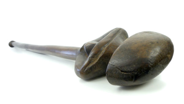 Massue Janus en bois Vanuatu (dessus 3/4)