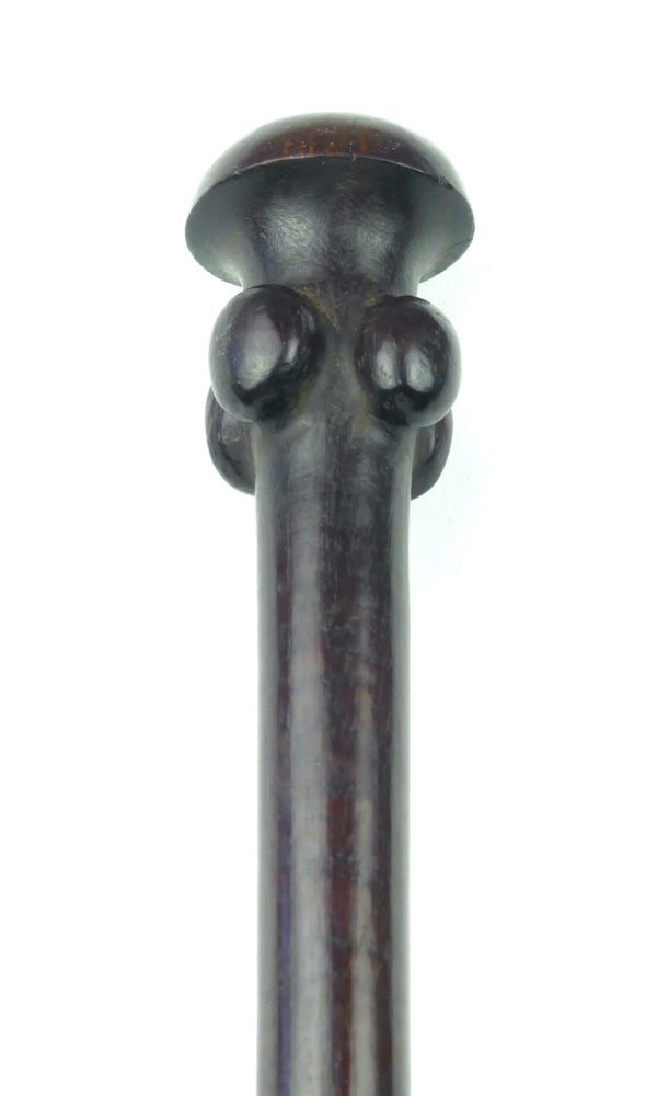 Massue Malekula en bois dur du Vanuatu (tête)