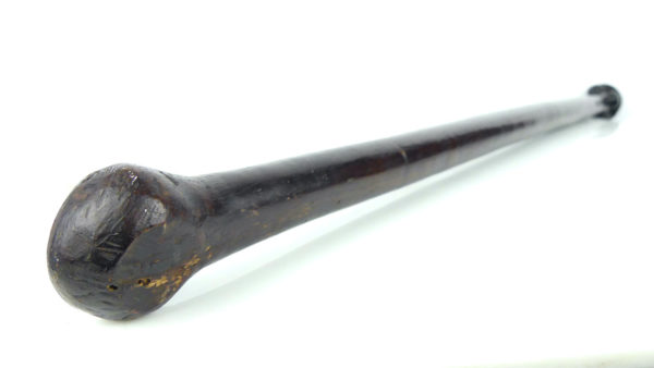 Massue Malekula en bois dur du Vanuatu (dessous)