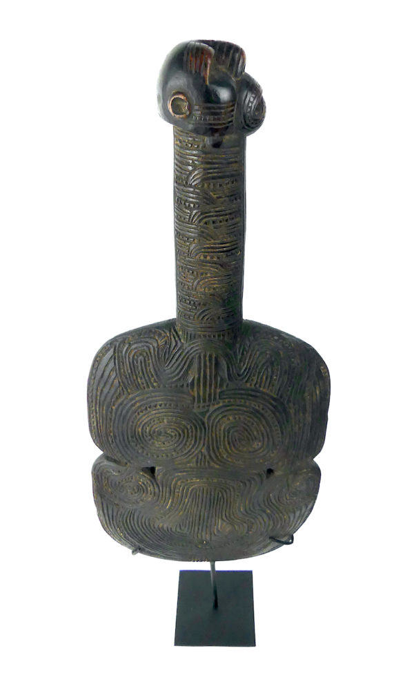 Kotiate rakau massue Maori en bois (dessus face)