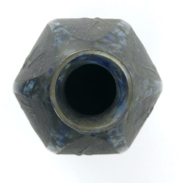Vase en bronze grues par Takenaka Doki (dessus)