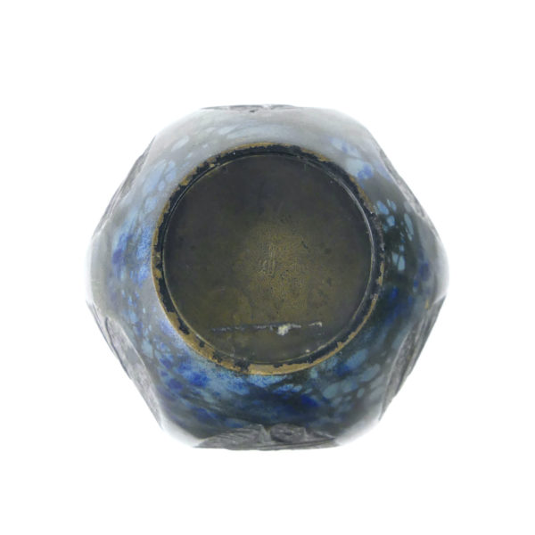 Vase en bronze grues par Takenaka Doki (dessous)