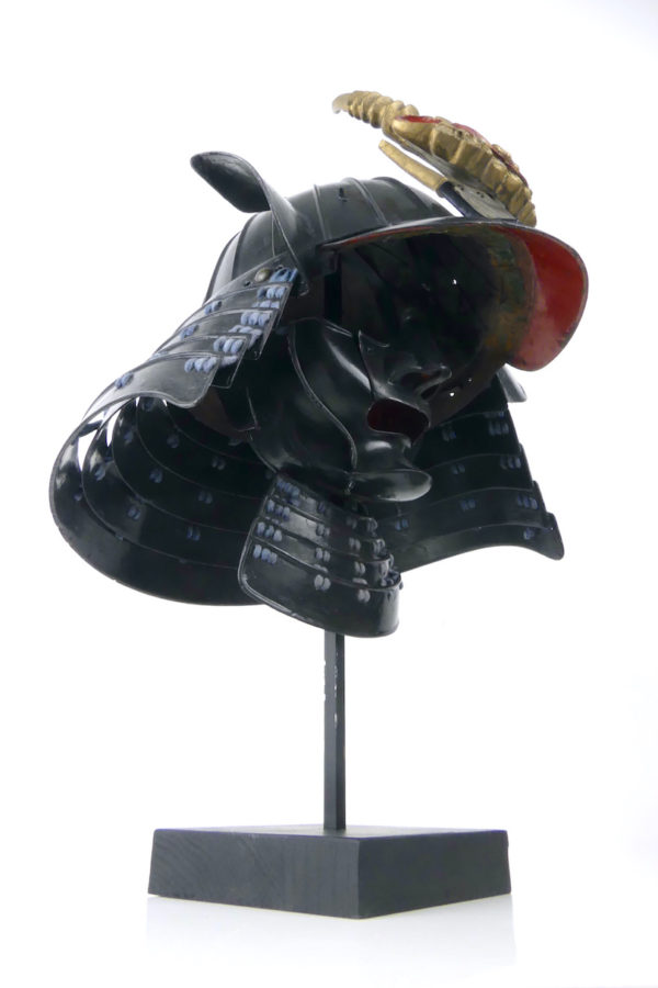 Kabuto Dragon et Menpō période Edo (dessous 3/4)