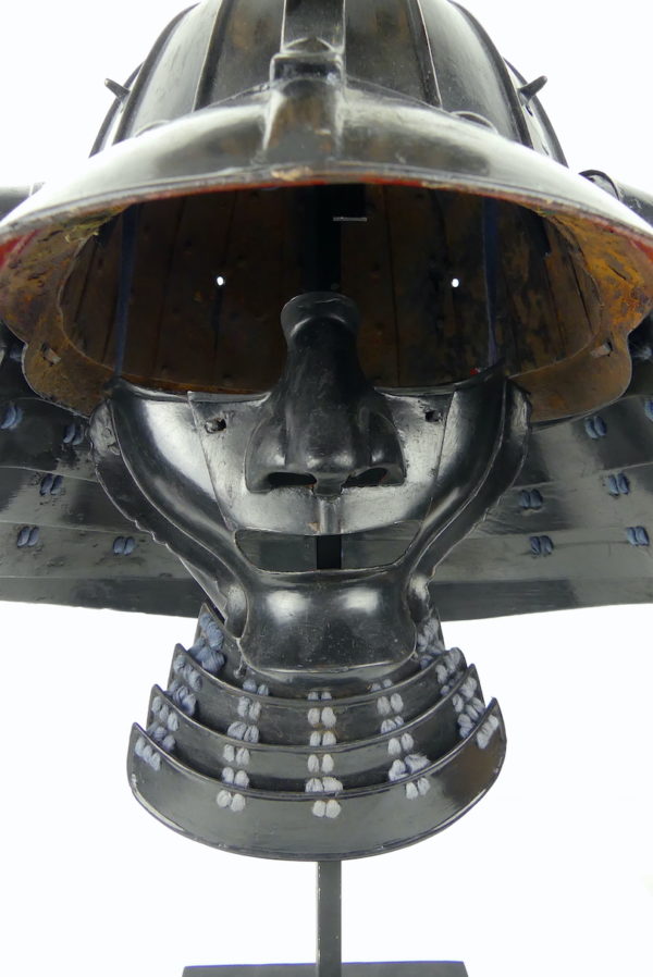 Kabuto Dragon et Menpō période Edo (détail)