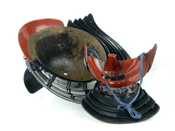 Kabuto Dragon et Menpō période Edo (dessous)