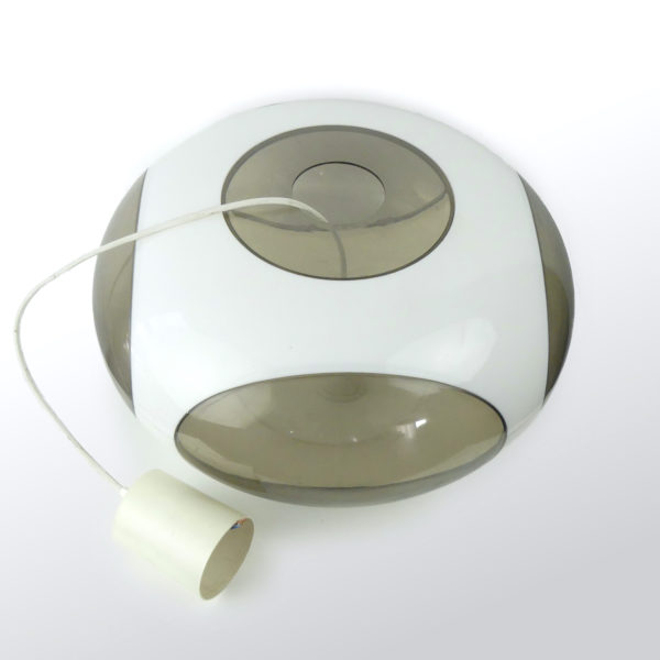 Lampe UFO blanc design Luigi Colani (dessus câble)