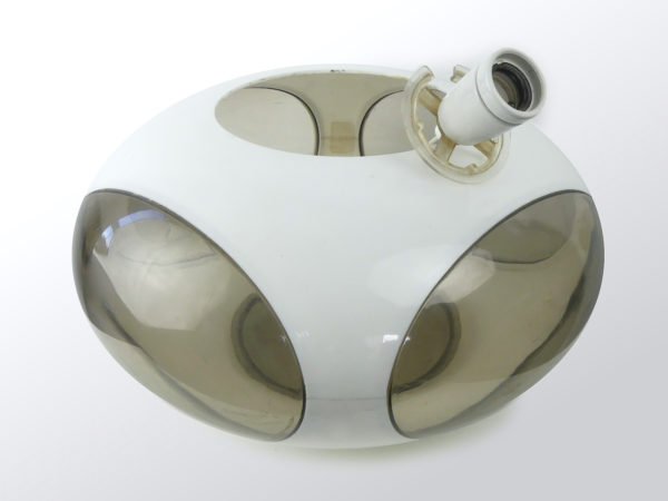 Lampe UFO blanc design Luigi Colani (dessus douille)