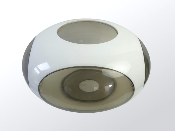 Lampe UFO blanc design Luigi Colani (dessus 3/4)